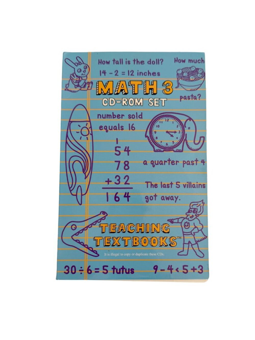 Teaching Textbooks Math 3 CD-ROM Set – Homeschool Curriculum
